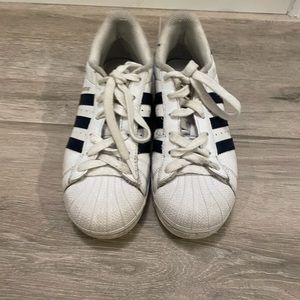 Girls Adidas Superstar Sneaker Navy